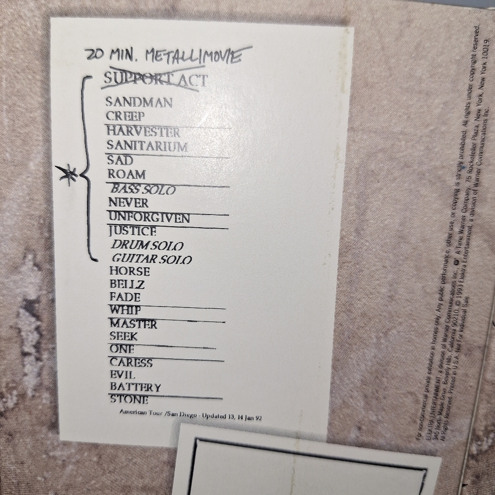 COPY - Metallica Live Shi*: Binge & Purge 1993 3 VHS Set Seattle San Diego Beau… - Picture 2 of 7